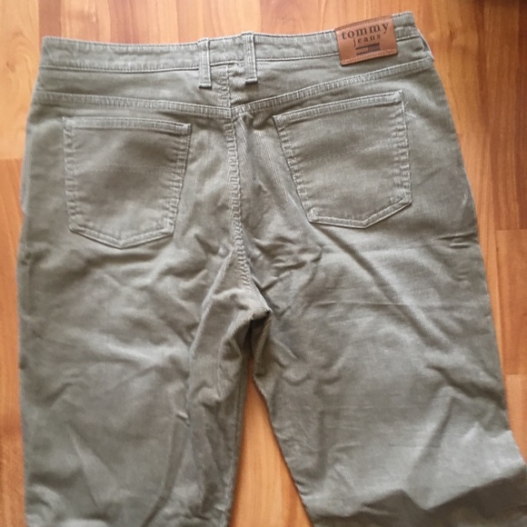 Tommy Hilfiger Beige Tan Corduroy Flare Pant Sz 32 - Picture 6 of 11